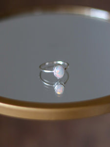 Dainty Australian Opal Ring Size 6.5