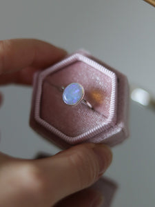 Dainty Australian Opal Ring Size 5.5